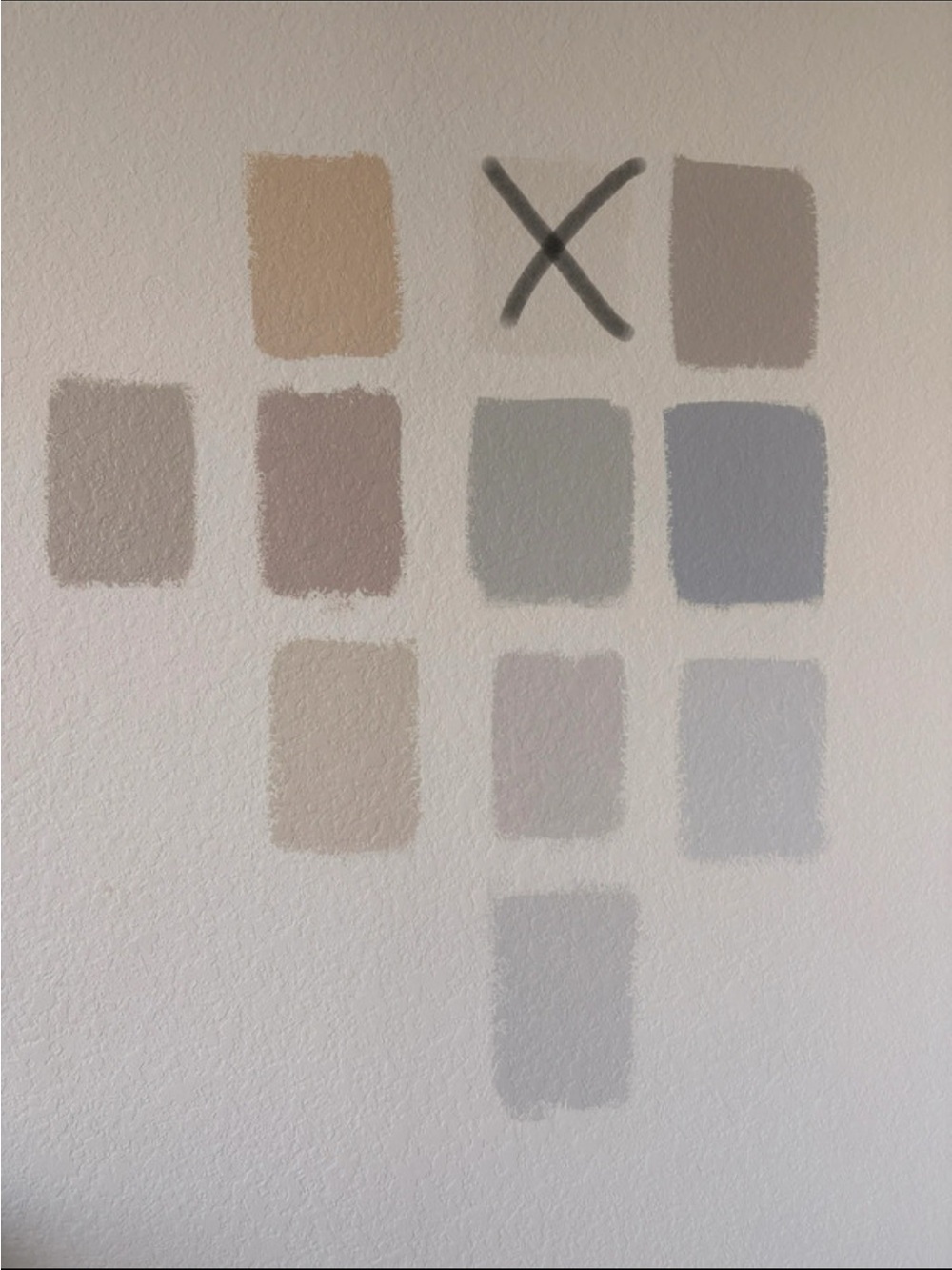 Neutral Paint Swatch Collection in Beige, Gray and Light Blue